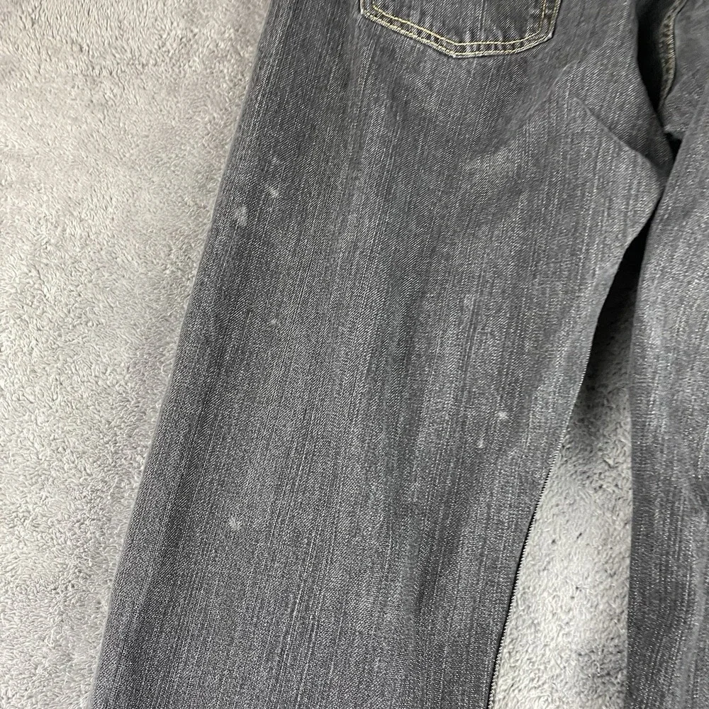 Levis 514 Slim Straight‎ Jeans Mens 36x34 Gray Mid Rise